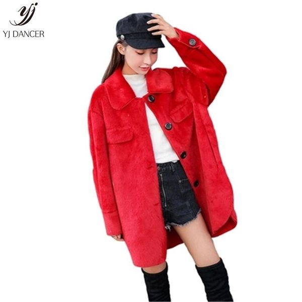 2020 winter fashion new imitation fur coat female thickening long section side slit pocket fur plush coat h0172, Black
2020 winter fashion new imitation fur coat female thickening long section side slit pocket fur plush coat h0172, Black