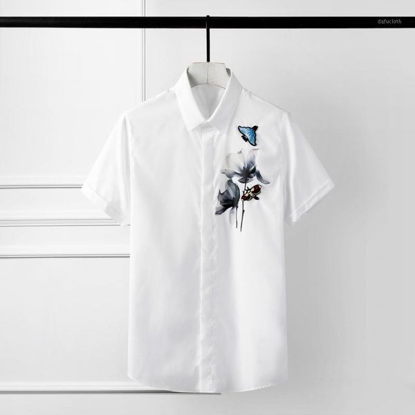 short sleeve summer plus size 4xl printing embroidery solid color mens dress casual party shirts man men's, White;black
short sleeve summer plus size 4xl printing embroidery solid color mens dress casual party shirts man men's, White;black