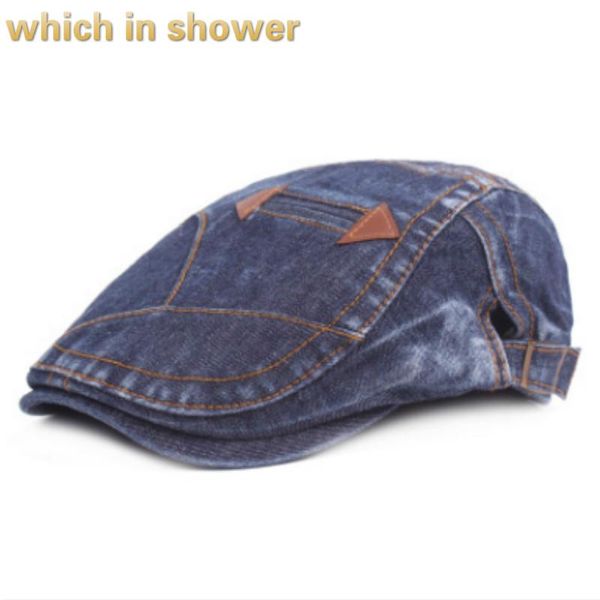 which in shower retro denim flat hat men vintage jean beret women casual french peaked cap duckbill newsboy hat brim sun cap, Blue;gray
which in shower retro denim flat hat men vintage jean beret women casual french peaked cap duckbill newsboy hat brim sun cap, Blue;gray