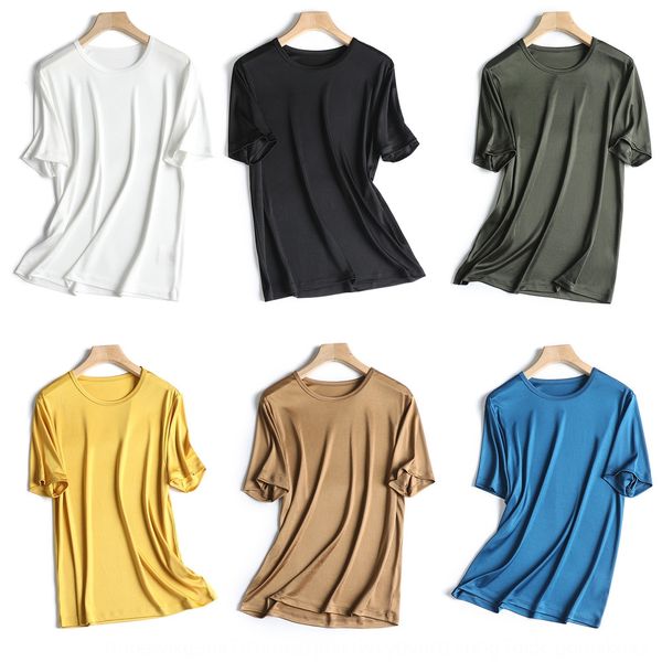 triacetic acid fabric round neck t-shirt v-neck knitted short sleeve t-shirt women's fashion in summer 2020 bh2cy, White
triacetic acid fabric round neck t-shirt v-neck knitted short sleeve t-shirt women's fashion in summer 2020 bh2cy, White