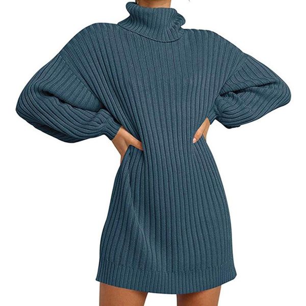 casual dresses autumn winter fashion women's dress high grade long sleeve solid color warm turtleneck knitted pullover sweater, Black;gray
casual dresses autumn winter fashion women's dress high grade long sleeve solid color warm turtleneck knitted pullover sweater, Black;gray