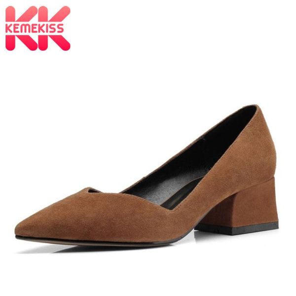 kemekiss real leather women pumps fashion slip on women shoes outdoor casual ladies footwear thick heel shoes size 34-39, Black
kemekiss real leather women pumps fashion slip on women shoes outdoor casual ladies footwear thick heel shoes size 34-39, Black