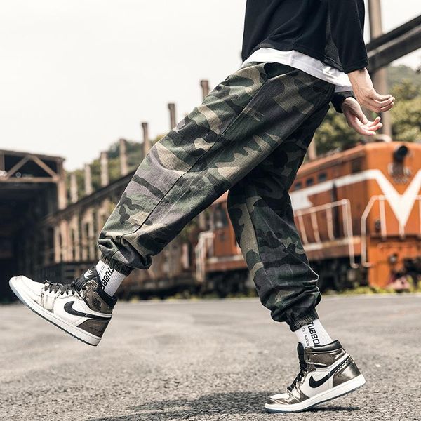 men's pants casual hip hop joggers cargo retro men track harem tactical trousers sweatpants vintage streetwear camo camouflage, Black
men's pants casual hip hop joggers cargo retro men track harem tactical trousers sweatpants vintage streetwear camo camouflage, Black