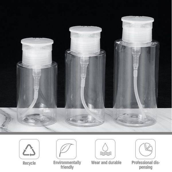 storage bottles & jars 300ml 200ml 150ml push-down makeup remover transparent pp empty bottle press pump travel dispenser toner lotion water
storage bottles & jars 300ml 200ml 150ml push-down makeup remover transparent pp empty bottle press pump travel dispenser toner lotion water