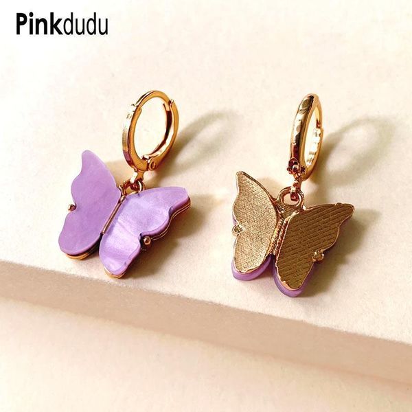 pinkdudu korean style fashion earrings women acrylic butterfly pendant earrings elegant sweet alloy hoop og0581, Golden;silver
pinkdudu korean style fashion earrings women acrylic butterfly pendant earrings elegant sweet alloy hoop og0581, Golden;silver