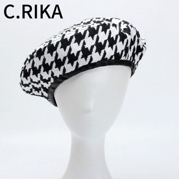 2020 autumn winter black white plaid women berets fashion warm beret knit femal flat caps ladies girls artist cap french ha, Blue;gray
2020 autumn winter black white plaid women berets fashion warm beret knit femal flat caps ladies girls artist cap french ha, Blue;gray