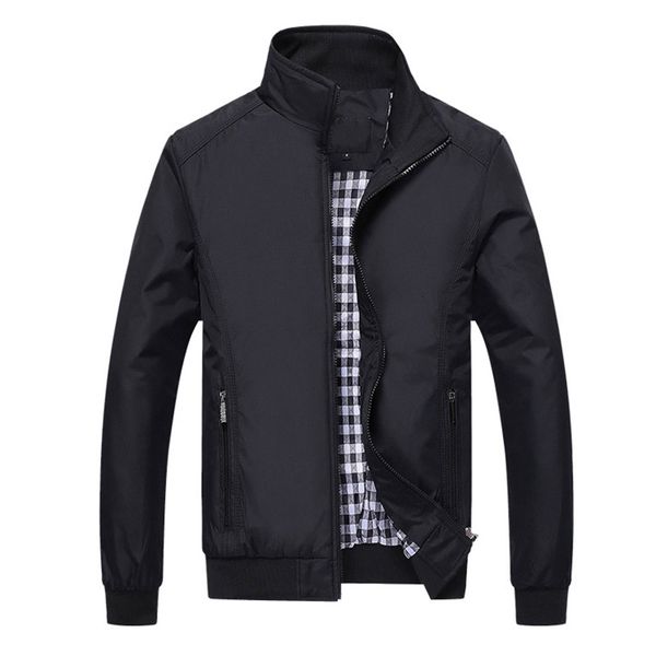 spring autumn coats men's jackets casual solid men outerwear slim fit male bomber jacket mens brand clothing da020, Black
spring autumn coats men's jackets casual solid men outerwear slim fit male bomber jacket mens brand clothing da020, Black