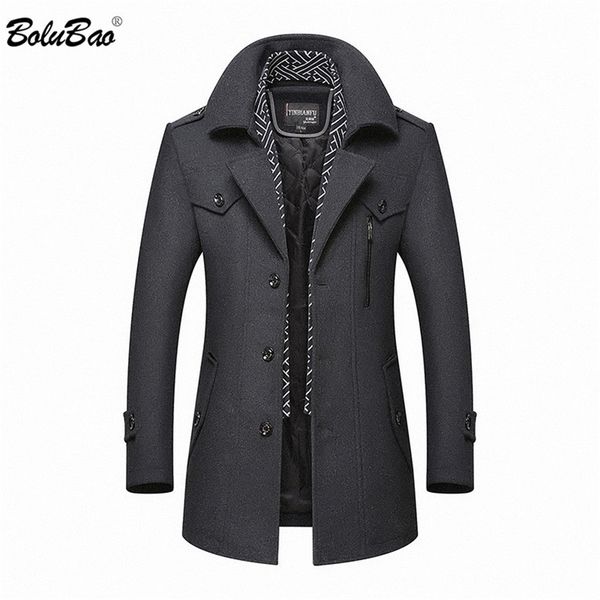 bolubao brand men's warm wool blends coat autumn winter new male fashion casual wool outerwear men wool coat 201120, Black
bolubao brand men's warm wool blends coat autumn winter new male fashion casual wool outerwear men wool coat 201120, Black