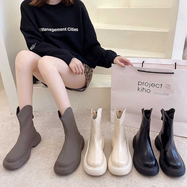 short women's autumn and winter 2021 new british style round head back zipper children's martin boots, Black
short women's autumn and winter 2021 new british style round head back zipper children's martin boots, Black