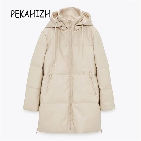 winter women fashion slim oversize jacket coat vintage pocket hat drawstring warm pu jacket coat famale outerwear chic 201217, Black
winter women fashion slim oversize jacket coat vintage pocket hat drawstring warm pu jacket coat famale outerwear chic 201217, Black