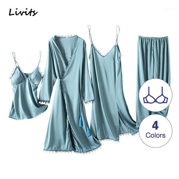 women's robe gown sets built-in bra satin silk pajamas pyjamas sleepwear nightwear loungewear lace for female1, Black;red
women's robe gown sets built-in bra satin silk pajamas pyjamas sleepwear nightwear loungewear lace for female1, Black;red