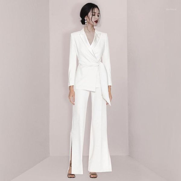 ellacey high-end professional brand female suit ladies temperament workplace white suit blazer wide leg trousers 2 pieces set1, White;black
ellacey high-end professional brand female suit ladies temperament workplace white suit blazer wide leg trousers 2 pieces set1, White;black