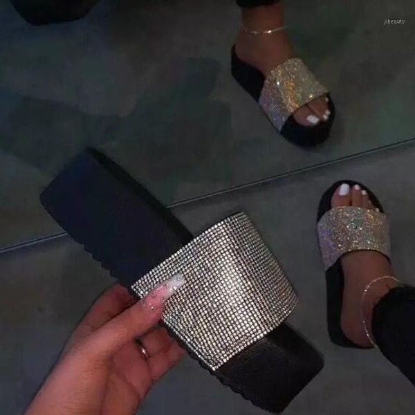 summer ladies flat platform slippers women bottom rhinestone shoes woman slides candy color outdoor fashion female beach sandals1, Black
summer ladies flat platform slippers women bottom rhinestone shoes woman slides candy color outdoor fashion female beach sandals1, Black