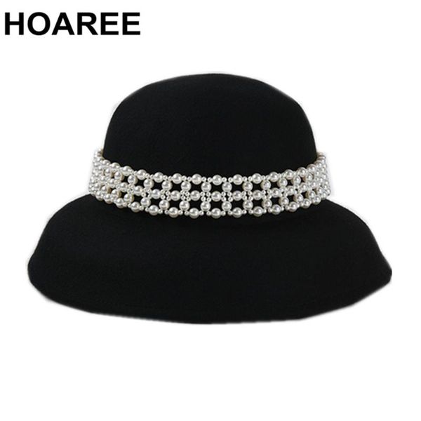 hoaree black ladies french vintage fedora hat women woolen pearl dome felt hat atumn winter party brand women hats, Blue;gray
hoaree black ladies french vintage fedora hat women woolen pearl dome felt hat atumn winter party brand women hats, Blue;gray