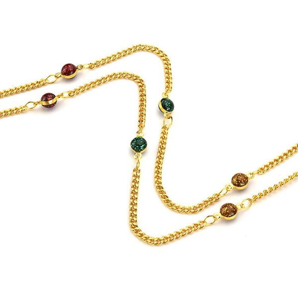 fashion colorful crystals gold color glasses chain women eyewear accessories sunglasses eyeglass lanyard strap reading jewelry h jlljlf
fashion colorful crystals gold color glasses chain women eyewear accessories sunglasses eyeglass lanyard strap reading jewelry h jlljlf