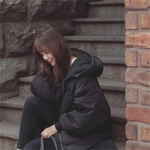 down cotton jacket women's middle long new fashion hooded loose versatile student bread, Black
down cotton jacket women's middle long new fashion hooded loose versatile student bread, Black
