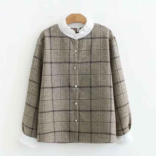 women's coats new 2020 spring autumn thin casual jacket fashion crew neck single-breasted lattice elegant shirt coat outerwear1, Black;brown
women's coats new 2020 spring autumn thin casual jacket fashion crew neck single-breasted lattice elegant shirt coat outerwear1, Black;brown