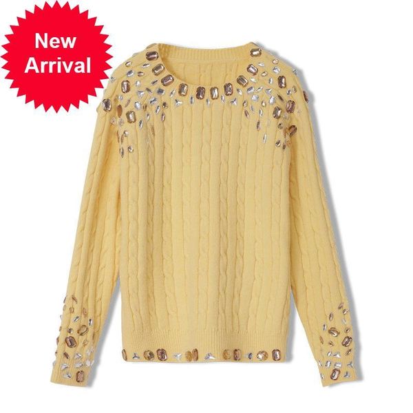 2021 new lane with female sweater bills the neck twist weave yellow pullover winter jumper clothes r1es, White;black
2021 new lane with female sweater bills the neck twist weave yellow pullover winter jumper clothes r1es, White;black
