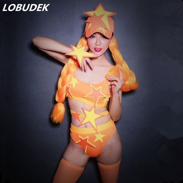 stage wear nightclub women dance team dj jazz modern set orange star pattern bikini outfit party show performance costume, Black;red
stage wear nightclub women dance team dj jazz modern set orange star pattern bikini outfit party show performance costume, Black;red