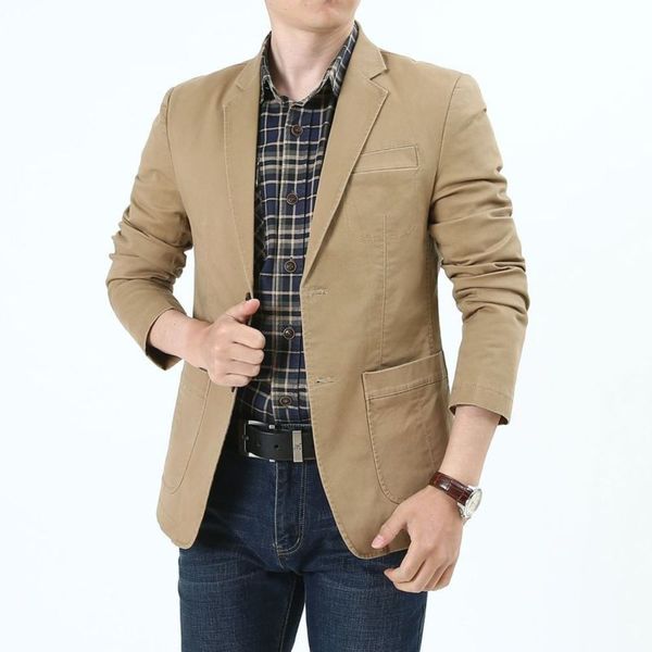 age new men's loose casual elastic middle large cotton spring and autumn suit coat for men 9807, White;black
age new men's loose casual elastic middle large cotton spring and autumn suit coat for men 9807, White;black