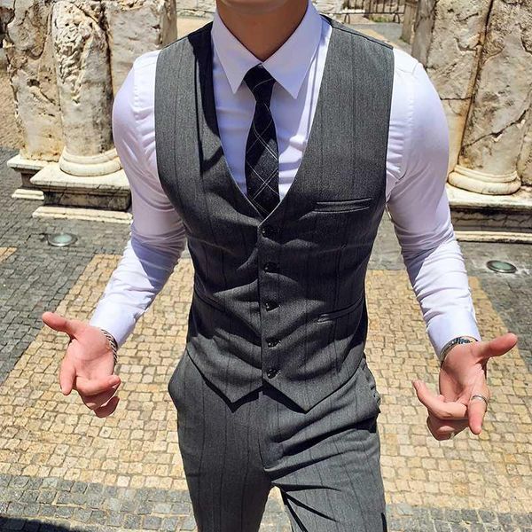 gray mens striped suit pants and vest fashion casual trousers vests large size 29-35 2020 new waistcoat pants men1, Black;white
gray mens striped suit pants and vest fashion casual trousers vests large size 29-35 2020 new waistcoat pants men1, Black;white