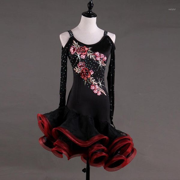 stage wear fashion embroidered latin dance dress high-grade diamond rumba samba children can be customized1, Black;red
stage wear fashion embroidered latin dance dress high-grade diamond rumba samba children can be customized1, Black;red