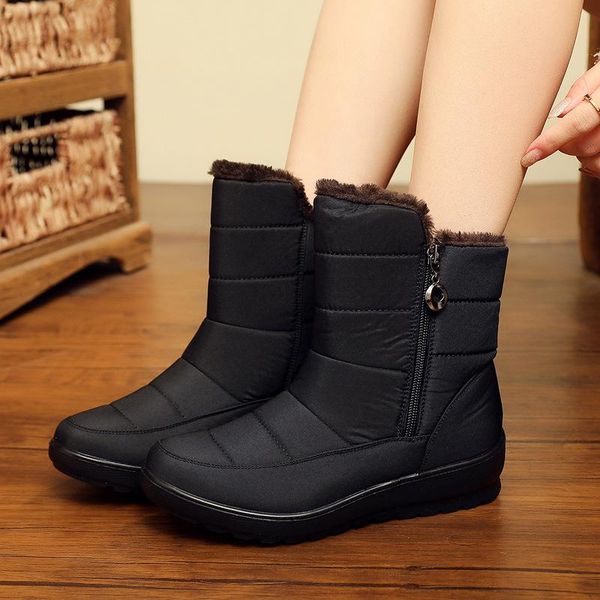 boots waterproof women winter snow warm plush fur ankle casual ladies wedge shoes for zip bota feminina 2021, Black
boots waterproof women winter snow warm plush fur ankle casual ladies wedge shoes for zip bota feminina 2021, Black