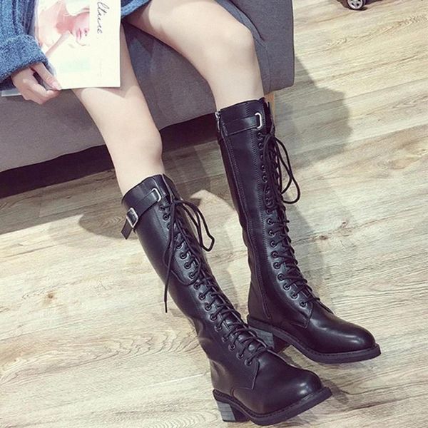 leather knee high boots women autumn winter high flat lady platform shoes elegant woman zipper black round toe boots #jy15
leather knee high boots women autumn winter high flat lady platform shoes elegant woman zipper black round toe boots #jy15