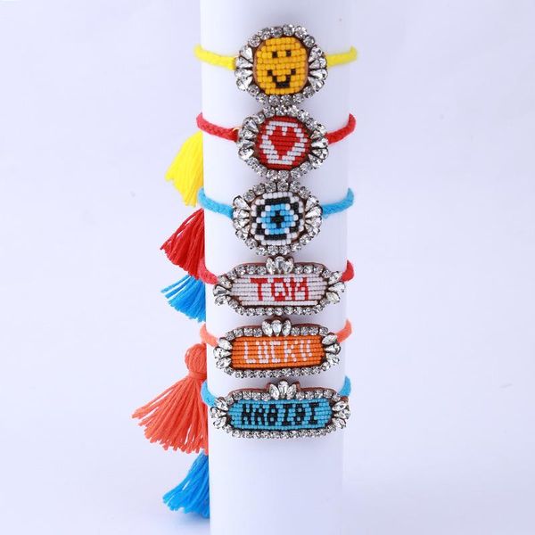 charm bracelets 2021 colorful bohemian design boho weave beaded tassel crystal magnetic for women jewelry 380, Golden;silver
charm bracelets 2021 colorful bohemian design boho weave beaded tassel crystal magnetic for women jewelry 380, Golden;silver