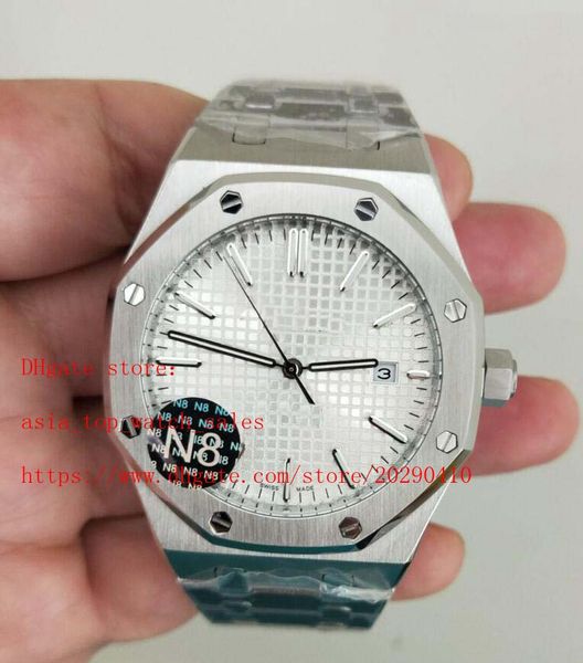 3 colors super elling n8 factory products 15500st 41mm mechnaical automatic behind transparent auto date mens watch, Slivery;brown
3 colors super elling n8 factory products 15500st 41mm mechnaical automatic behind transparent auto date mens watch, Slivery;brown