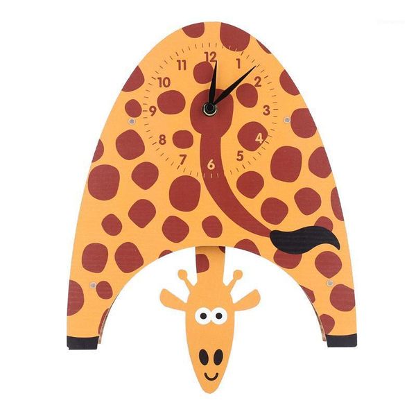 tooarts cartoon animal clock, swinging giraffe clock, mdf wooden wall clock for kids room living room, home decor1
tooarts cartoon animal clock, swinging giraffe clock, mdf wooden wall clock for kids room living room, home decor1
