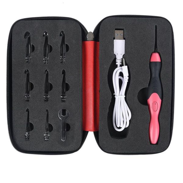 usb charging led glow crochet hook with led 9 sizes hooks emergency lighting knitting needles replaceable hook sewing tool, Silver
usb charging led glow crochet hook with led 9 sizes hooks emergency lighting knitting needles replaceable hook sewing tool, Silver