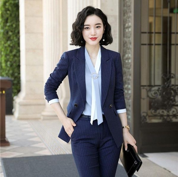 formal women blazer and jackets navy blue long sleeve office ladies work wear clothes styles, White;black
formal women blazer and jackets navy blue long sleeve office ladies work wear clothes styles, White;black
