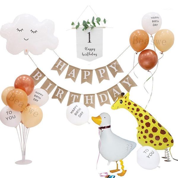 party decoration white cloud foil balloon burlap birthday banner 1st 2nd 3rd flag custom diy name helium air decor supplies1
party decoration white cloud foil balloon burlap birthday banner 1st 2nd 3rd flag custom diy name helium air decor supplies1