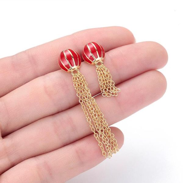 chandler long tassel earrings red enamel lantern for women gold color asymmetry bohemia fashion wedding lucky chinese style, Silver
chandler long tassel earrings red enamel lantern for women gold color asymmetry bohemia fashion wedding lucky chinese style, Silver