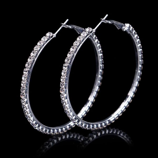 hoop & huggie fashion ladies 50mm bridal silver color crystal diamante rhinestone round earrings for women wedding prom accessories, Golden;silver
hoop & huggie fashion ladies 50mm bridal silver color crystal diamante rhinestone round earrings for women wedding prom accessories, Golden;silver