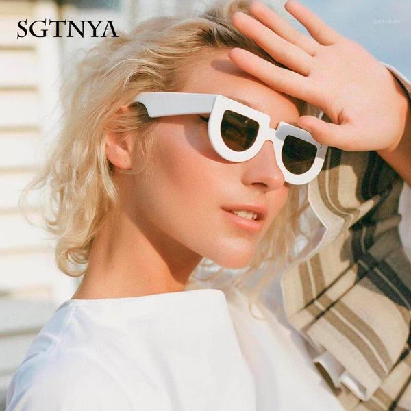 sgtnya new european and american retro sunglasses ladies wild thick-rimmed glasses trend street shooting sunglasses uv4001, White;black
sgtnya new european and american retro sunglasses ladies wild thick-rimmed glasses trend street shooting sunglasses uv4001, White;black