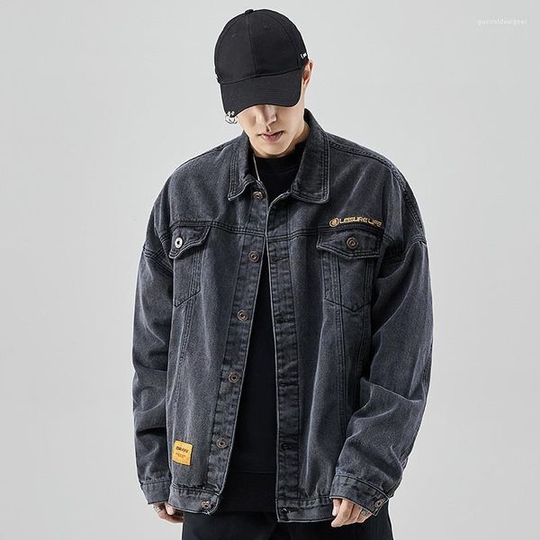 denim jacket designer teenager lapel neck long sleeve outerwear casual single breasted coats autumn mens loose, Black;brown
denim jacket designer teenager lapel neck long sleeve outerwear casual single breasted coats autumn mens loose, Black;brown