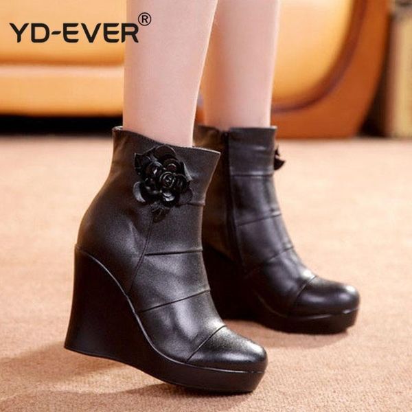 genuine leather autumn winter boots shoes women ankle boots female wedges women boot platform shoes, Black
genuine leather autumn winter boots shoes women ankle boots female wedges women boot platform shoes, Black