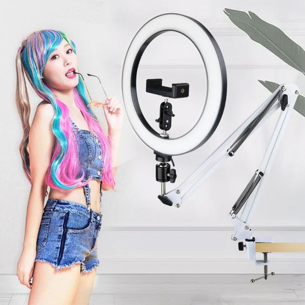 dimmable led selfie ring light with tripod phone holder for makeup youtube video lives studio desk long arm pgraphy lighting
dimmable led selfie ring light with tripod phone holder for makeup youtube video lives studio desk long arm pgraphy lighting
