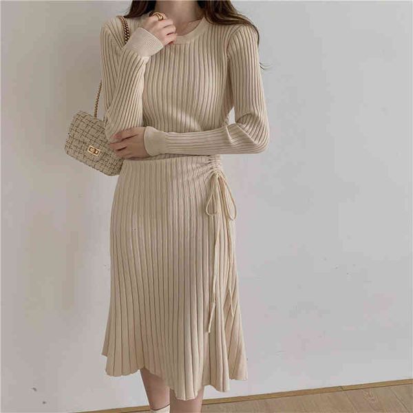 womens one piece knitted sweater dress fall drawstring tight dress korean slim womens knitted ladies, Black;gray
womens one piece knitted sweater dress fall drawstring tight dress korean slim womens knitted ladies, Black;gray