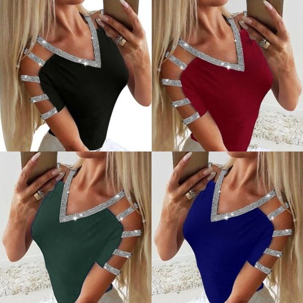 spring new v-neck sequin open shoulder sequinssequins sequinsshort sleeve slim fit spring new v-neck sequin open shoulder t-shirt sequinsseq, White
spring new v-neck sequin open shoulder sequinssequins sequinsshort sleeve slim fit spring new v-neck sequin open shoulder t-shirt sequinsseq, White