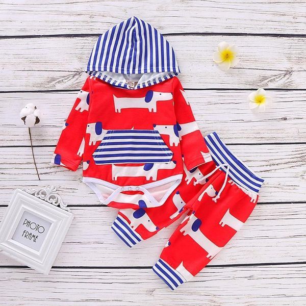 hooded baby boys girls clothes set cotton 2pcs long sleeve print romper pants suit newborn clothing for spring autumn1, White
hooded baby boys girls clothes set cotton 2pcs long sleeve print romper pants suit newborn clothing for spring autumn1, White