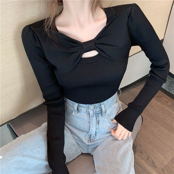new fall 2021 female-style shirts knitted pullovers long ladies elegant sleeve jumpers big bow collar y507 oto6, White;black
new fall 2021 female-style shirts knitted pullovers long ladies elegant sleeve jumpers big bow collar y507 oto6, White;black