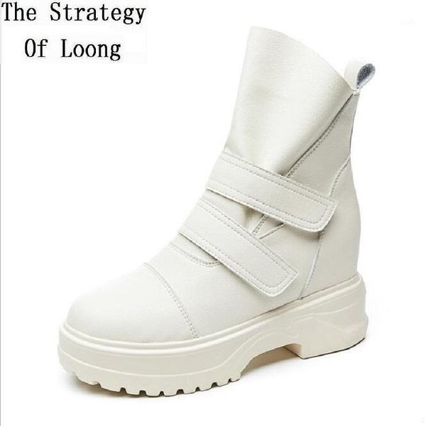 boots spring autumn women genuine leather hook&loop platform height increasing half equestrian winter ladies mid-calf 19121, Black
boots spring autumn women genuine leather hook&loop platform height increasing half equestrian winter ladies mid-calf 19121, Black