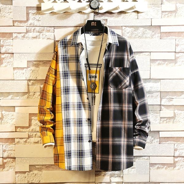 blvtm stitching spring and autumn new youth korean style slim fit long sleeve 2019 plaid shirt men's fashion shirt fashion lfnmn, Blue
blvtm stitching spring and autumn new youth korean style slim fit long sleeve 2019 plaid shirt men's fashion shirt fashion lfnmn, Blue