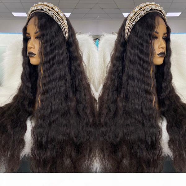 natural color hd lace front wig 13x6 150% density and 200% density curly wavy superfine hd lace ing, Black;brown 
natural color hd lace front wig 13x6 150% density and 200% density curly wavy superfine hd lace ing, Black;brown