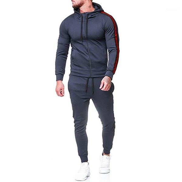 tracksuit men 2020 new ashion casual european men's stripe patchwork hoodie hip hop slim sport tracksuit for men 2 pieces set1, Gray
tracksuit men 2020 new ashion casual european men's stripe patchwork hoodie hip hop slim sport tracksuit for men 2 pieces set1, Gray