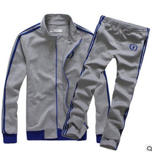 2018 men's sports suit, spring and autumn casual sportswear, young long sleeved cotton sportswear1, Gray
2018 men's sports suit, spring and autumn casual sportswear, young long sleeved cotton sportswear1, Gray