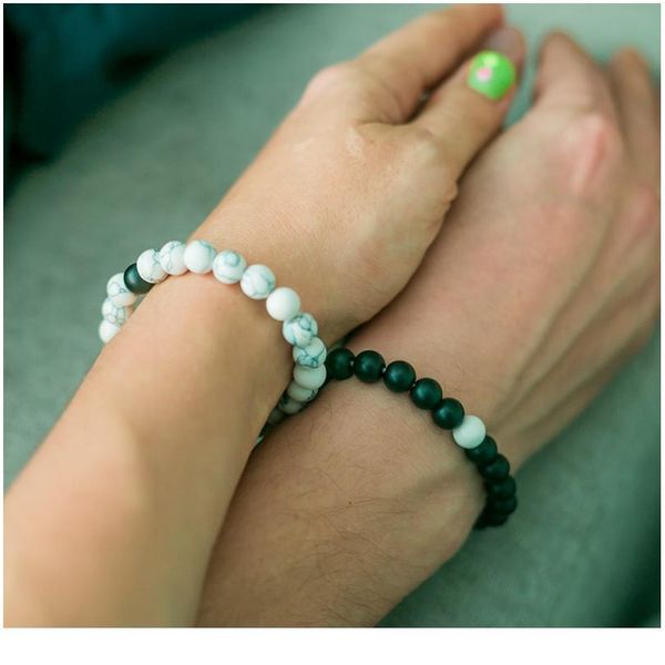couple bracelet/paired bracelets for women men black and white natural stone beads bracelets & bangles lovers fashion qylneb
couple bracelet/paired bracelets for women men black and white natural stone beads bracelets & bangles lovers fashion qylneb